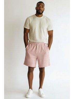 Sovereign Code Men's Pink Speckled Drawstring Shorts XL Soft Lightweight Casual